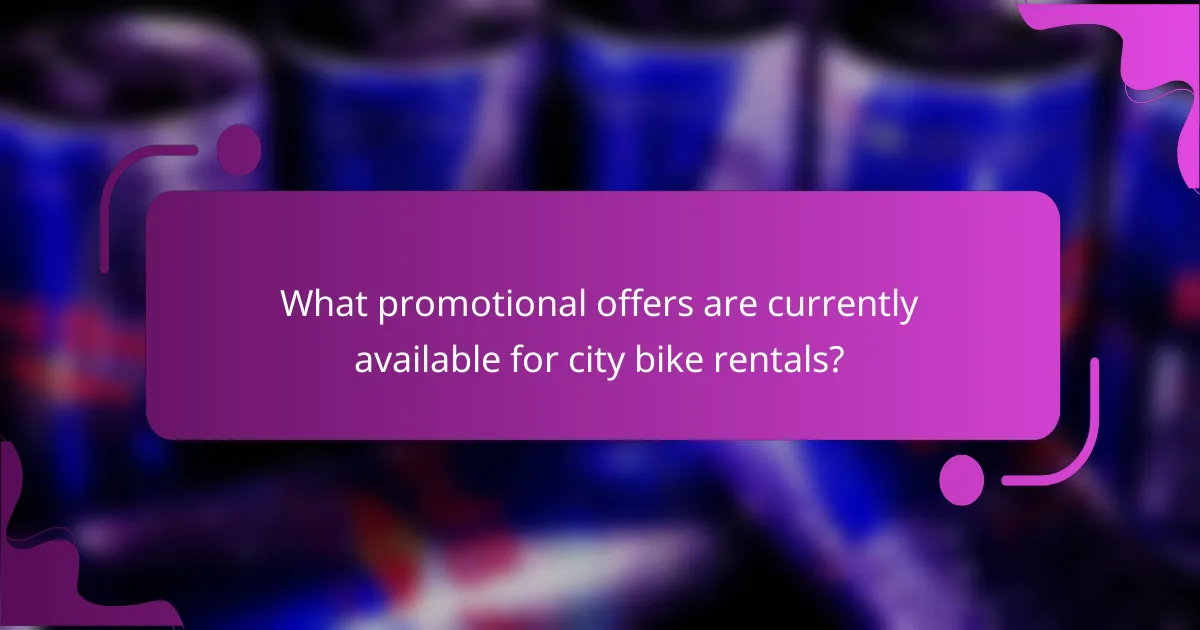 What promotional offers are currently available for city bike rentals?